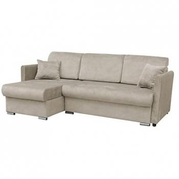 Sofá rinconero Carlsbad 115 con función de descanso y caja de ropa de cama, dimensiones 220 x 93 x 148 cm