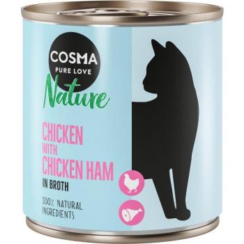 Cosma Nature 6 x 280 g - Pollo y jamón de pollo