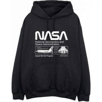 Sudadera con capucha del transbordador espacial de la NASA para mujer XXL blanca