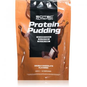 Scitec Nutrition Protein Pudding - 400 g, Sabor Chocolate Doble, alto en proteínas, bajo en azúcares, textura cremosa y suave