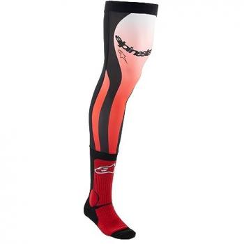 Alpinestars Calcetines de Rodillera para Motocross, Rojo-Blanco, Talla S/M