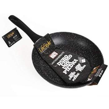 Sartén de Aluminio con Revestimiento de Piedra, Antiadherente y Apto para Inducción, 26 cm - Lifestyle