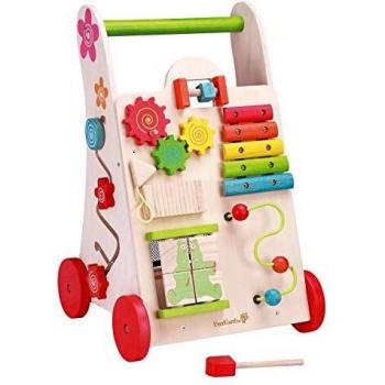 EverEarth Juguete despertador EE30949 - Carrito de madera para niños de 12 meses o más