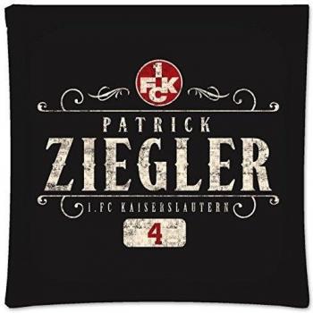 Almohada personalizada, cojín decorativo, Diseño PATRICK ZIEGLER-1.FCK cuadrada, poliéster, 40x40cm