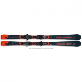 Esquís Alpinos Fischer The Curv TI TPR con fijaciones RS10 PR, color azul y rojo, longitud 164 cm