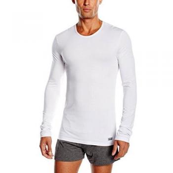 ABANDERADO - Camiseta Termaltech De Manga Larga Y Cuello Redondo, color blanco, talla 64/3xl