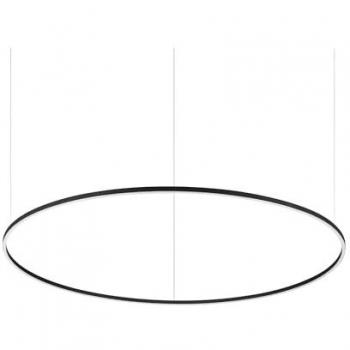 Lámpara de suspensión LED Oracle Slim 150cm Redonda 4000K No Regulable Negra