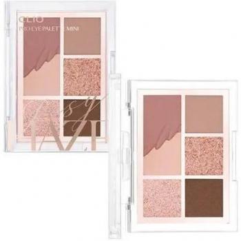 CLIO Pro Eye Palette Mini 02 Rosy Haze - Paleta de Sombras de Ojos Mini, 0.6gX4, 1.6gX1