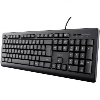 Trust 24905 Teclado USB Portugués Negro