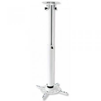 Soporte de Techo para Proyector Techly, Extensible 50-77 cm, Blanco, Capacidad 15 kg