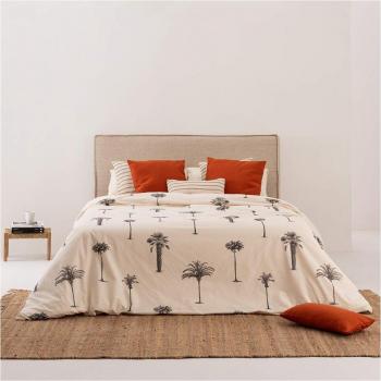 Funda nórdica de algodón popelín 300 hilos beige cama 90 Xativa