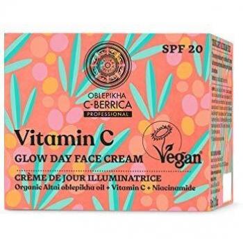 Natura Siberica Oblepikha C-Berrica Glow Day Crema para la cara, 50 mililitros