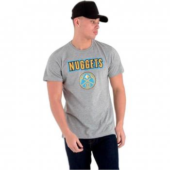New Era NBA Denver Nuggets Men's Short Sleeve T-Shirt - Grey Size L