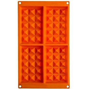 IBILI 873100 gofrera de Silicona Naranja 30 x 18 x 2 cm