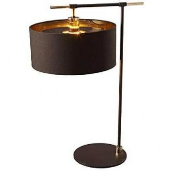 Lámpara de mesa Balance 1 luz marrón y latón pulido E27