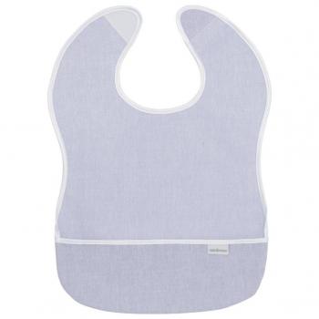 Cambrass Denim - Babero plastificado cuadrado, color azul