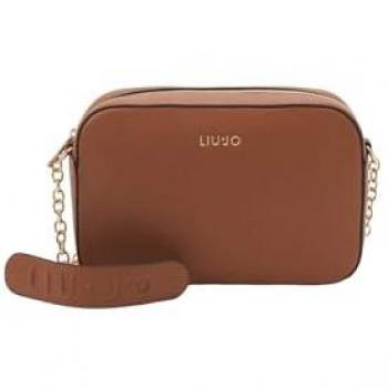 Liu Jo Women's Brown Chain Strap Crossbody Bag with Logo 24 cm
