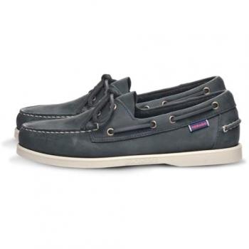 Sebago Docksides Portland Crazy Navy Boat Shoes for Men EU 46