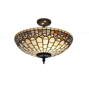 Lámpara de Techo Viro Quarz Ambar Hierro 60 W 40 x 45 x 40 cm