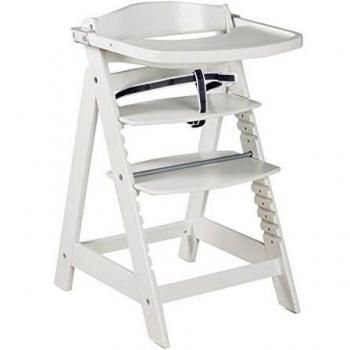 Seggiolone Evolutivo Roba Sit Up Click & Fun Blanco con Mesa y Soporte para Ropa