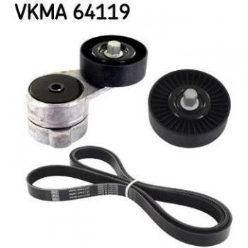 Juego de correas trapeciales poli V SKF VKMA 64119