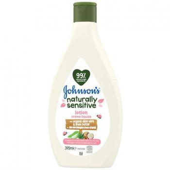 Johnson's Naturally Sensitive Loción Corporal Infantil con Aloe Vera Bio 395ml