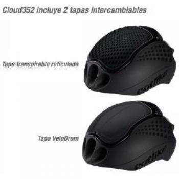 Catlike Cloud 352 Casco de Ciclismo, Negro, LG