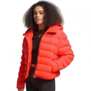 Superdry Women's All Seasons Puffer Jacket - Sustainable, Recycled Polyester, Coral
