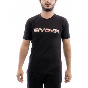 Givova Unisex Cotton Spot T-Shirt, Black, XL