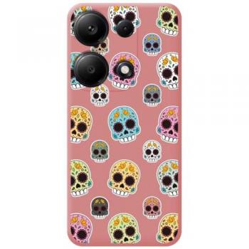 Funda Silicona Líquida Rosa Catrina para Xiaomi Poco M6 Pro 4G