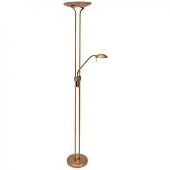 Lámpara de Pie LED Biron Bronce y Blanco 23W 2000lm con Brazo Lector Ajustable