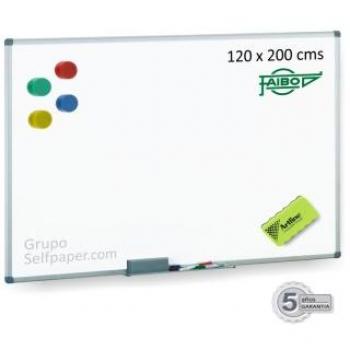 Pizarra blanca magnética lacada Faibo 120x200cm