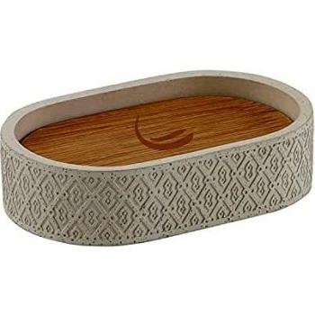 Gedy Escobillero WC, Cemento, Gris, 10 X 47.5