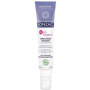 Jonzac Soothing Light Cream for Anti-Redness, 40 ml - Organic Certified for Sensitive Skin