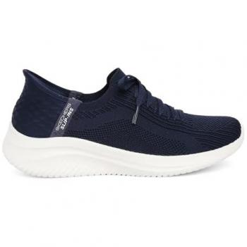 Skechers Women's Ultra Flex 3.0 Slip-On Shoes - Brilliant Navy/Mint, Size UK 8