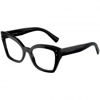 Dolce & Gabbana DG3386 501 Women’s Eyeglasses Black Size 51 (Frame Only) - Blue Light Block Available