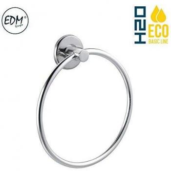 EDM 01374 Toallero de Anilla, Cromado, Ø 155 x 173.34 Mm