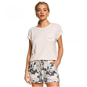 Roxy Forbidden Summer-Short De Felpa Suave para Mujer, Heritage Heather Darwin, L