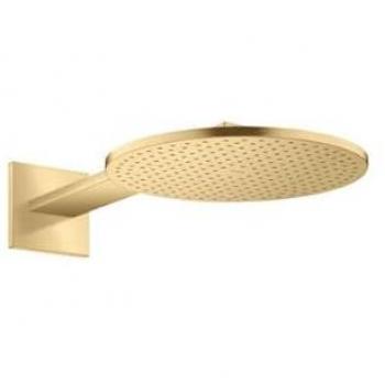 Ducha Hansgrohe Axor 300 con brazo de ducha, 1 chorro, conexión a la pared, color oro cepillado