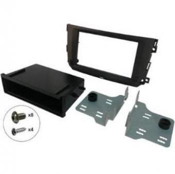 Tcentral_auto - Soporte autoradio d/d para smart for two 2011 > . negro . tacto piel