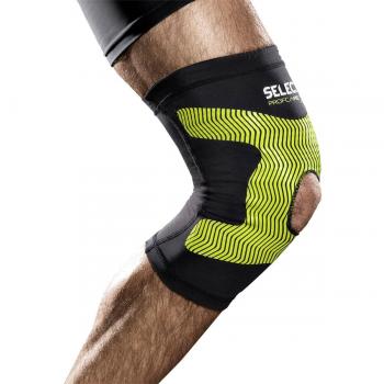 SELECT Kompressions-Kniebandage Vendaje, Hombre, Negro, Medium