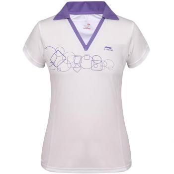 Li-Ning T- Shirt A286 - Camiseta de Tenis para Mujer, Color Blanco, Talla S