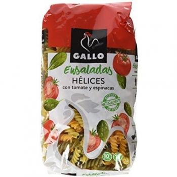 Pastas Gallo - Pasta Helices Vegetales, Paquete 500 g - , Pack de 6