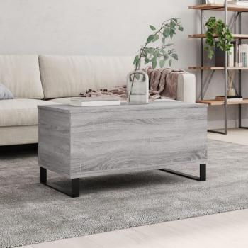 Mesa de centro Sonoma 90x44,5x45 cm madera contrachapada gris