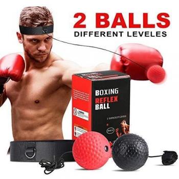 SPECOOL Reflejo de Boxeo Ball, Fight Ball con Diadema Fight MMA Training Reacciones de Velocidad de Velocidad Mejorar Deporte Ejercicio