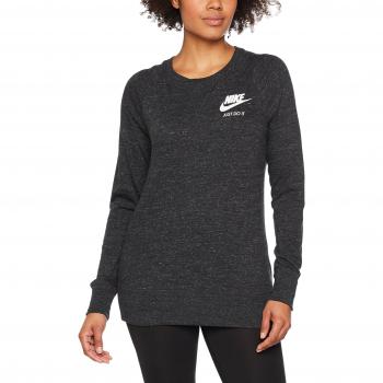 Nike W Nsw Gym Vntg Crew Camiseta, Mujer, Negro