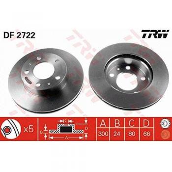 TRW DF2722 - Disco de freno