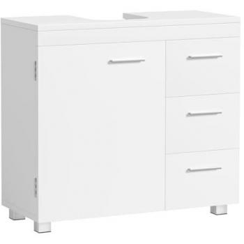 SONGMICS Joyero con 2 Cajones, Caja Almacenamiento para Joyas de 3 Niveles, con Mini Caja Portátil para Viajar, Asa, Cerradura, Forro Interior Blanco Crema; VASAGLE