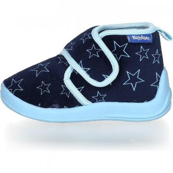 Playshoes Velcro Stars Unisex Baby Slippers - Navy Blue Low-Top House Shoes
