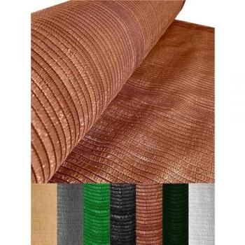 Malla de Ocultación Premium 110gr/m² - Sombra y Privacidad para Jardín - Ideal para Vallas - Ancho 4m (Marrón)